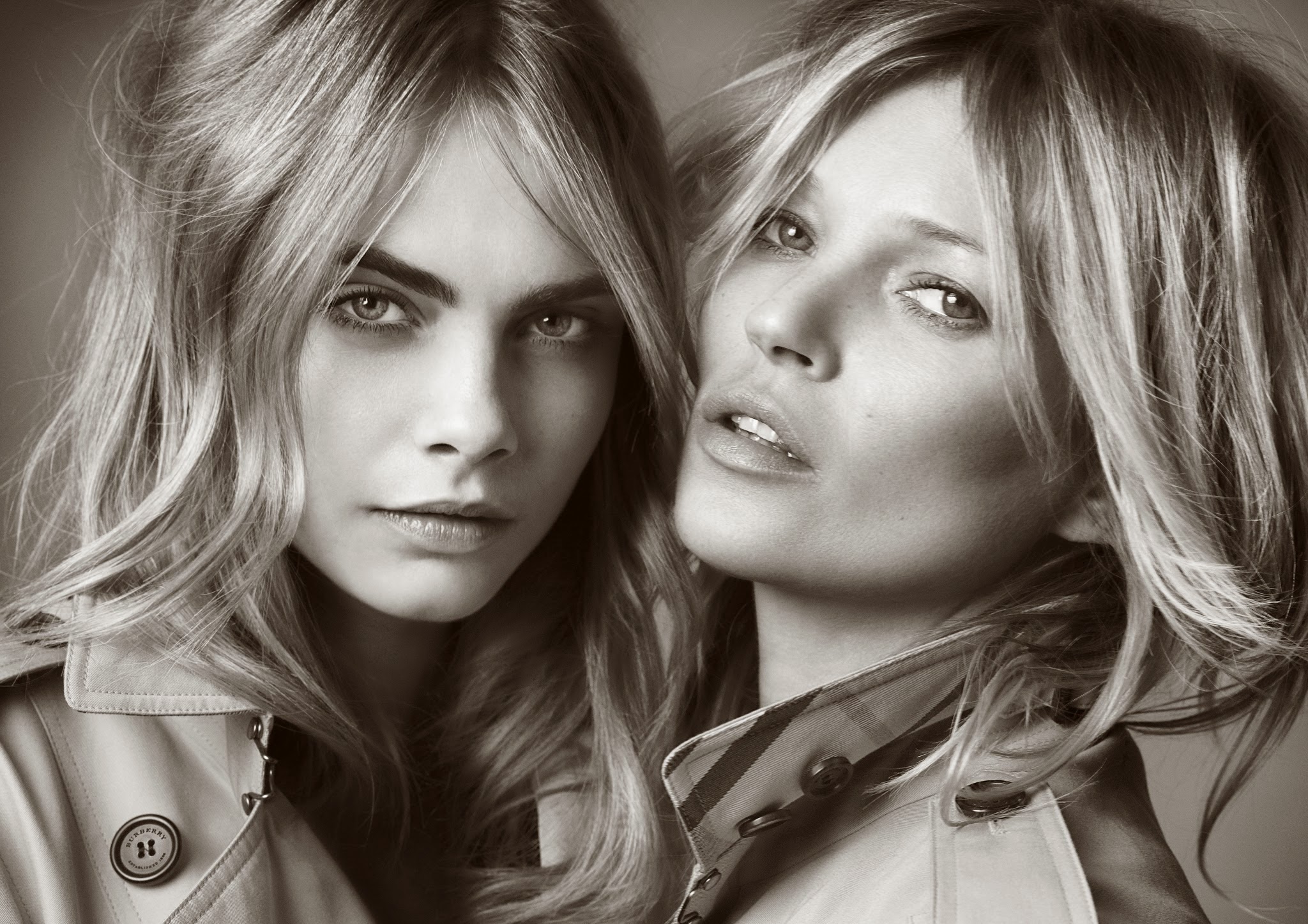 Burberry's "My Burberry" Ad Campaign & BTS Starring Cara Delevingne & Kate Moss