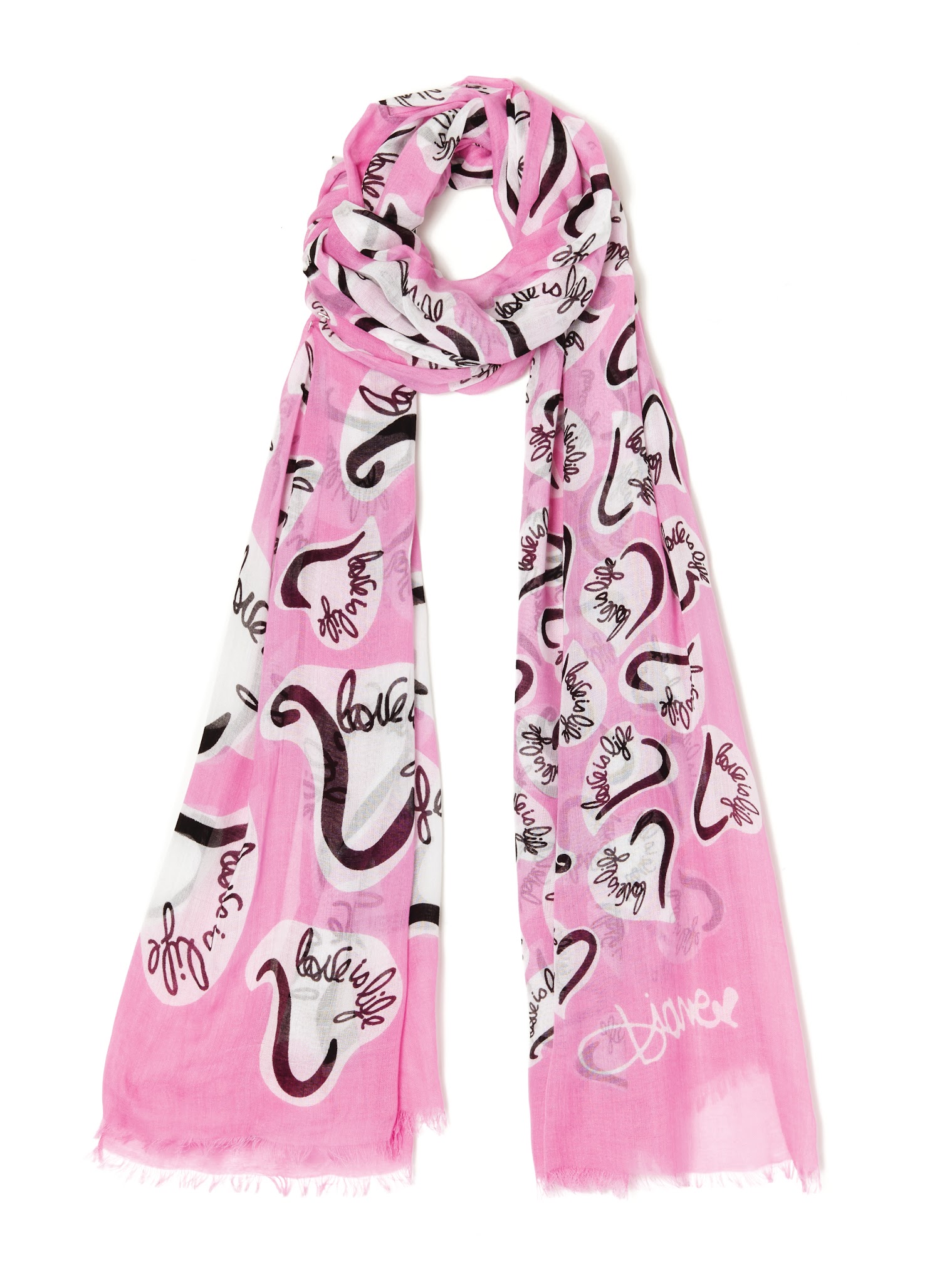 DVF Limited Edition Hanover Scarf In Support Of Breast Cancer