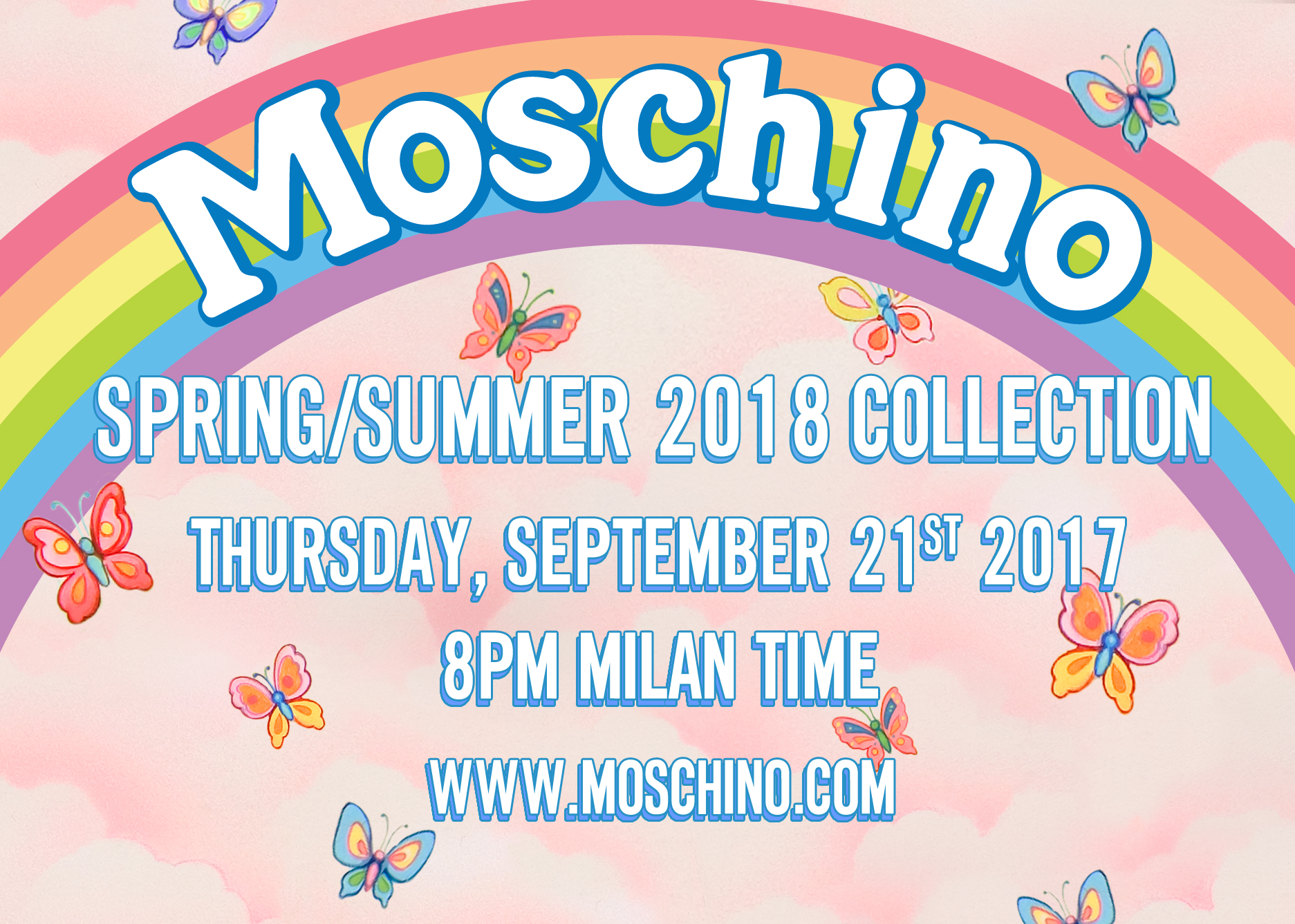 Watch Moschino's SS18 Show LIVE from Milan Fashion Week HERE TONIGHT!