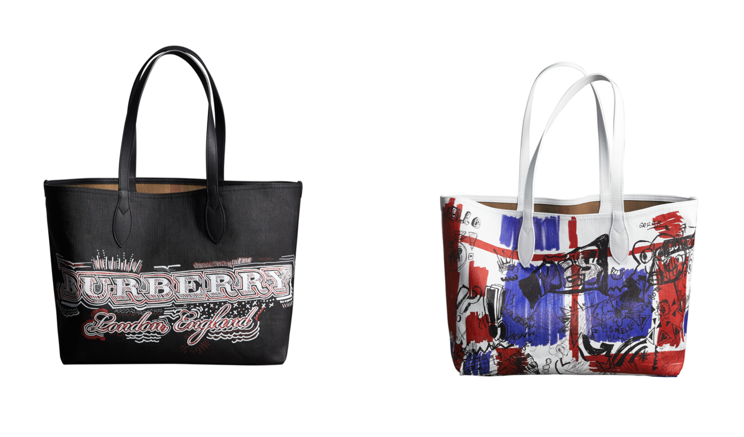 Burberry's Doodle Collection Totes 