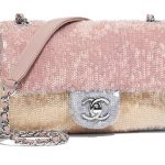 Chanel Sequin Flap Bag SS18 Pink Grey Beige