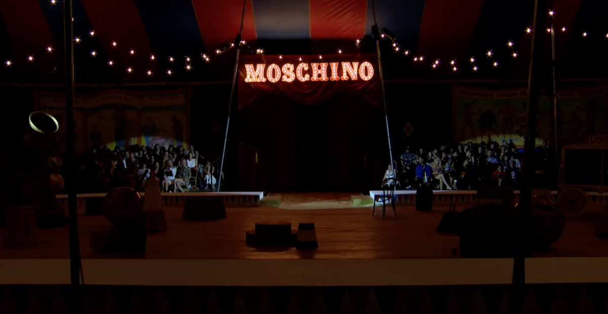 Moschino SS19 Mens Showspace Moschino Circus