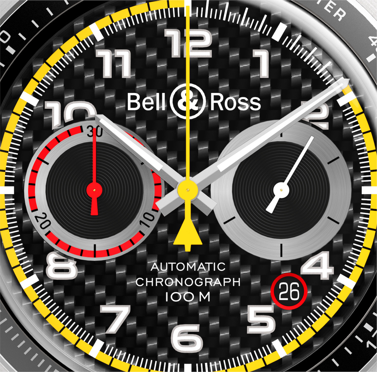 Bell Ross BRV2-94 RS18 dial closeup