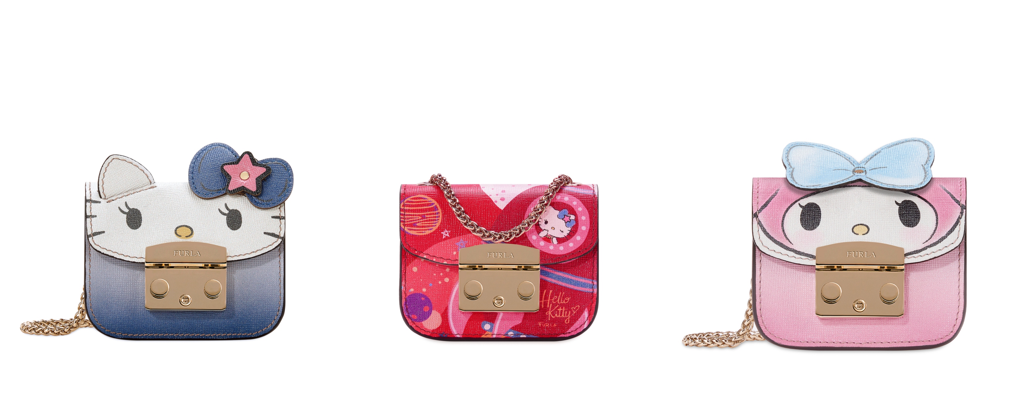 Furla x Hello Kitty 2019 Capsule My Melody Mini Cosmetic Bags