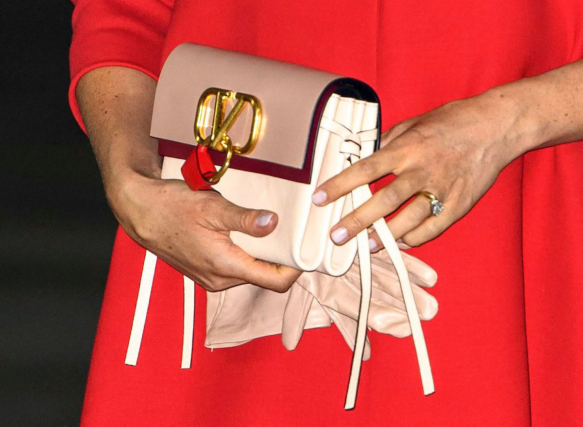 Valentino Small V-Ring Bag As Seen on Meghan Markle