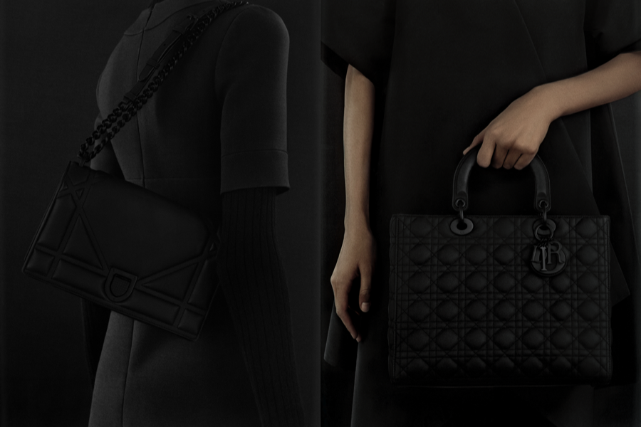 Dior Black Ultra Matte Diorama and Lady Dior