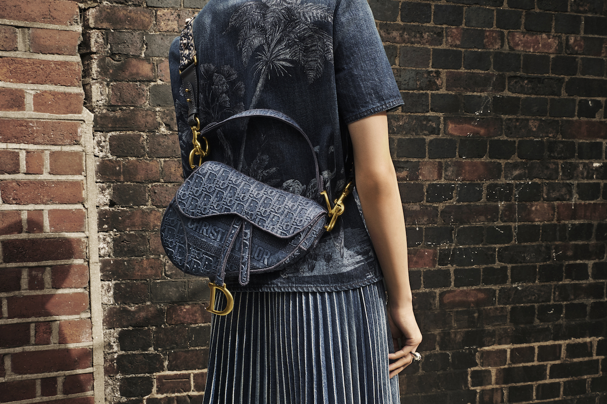 Dior's Denim Embroidered Saddle Bag - BagAddicts Anonymous