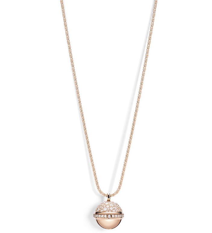 Piaget Possession Gold Pendant With Diamonds Long Necklace
