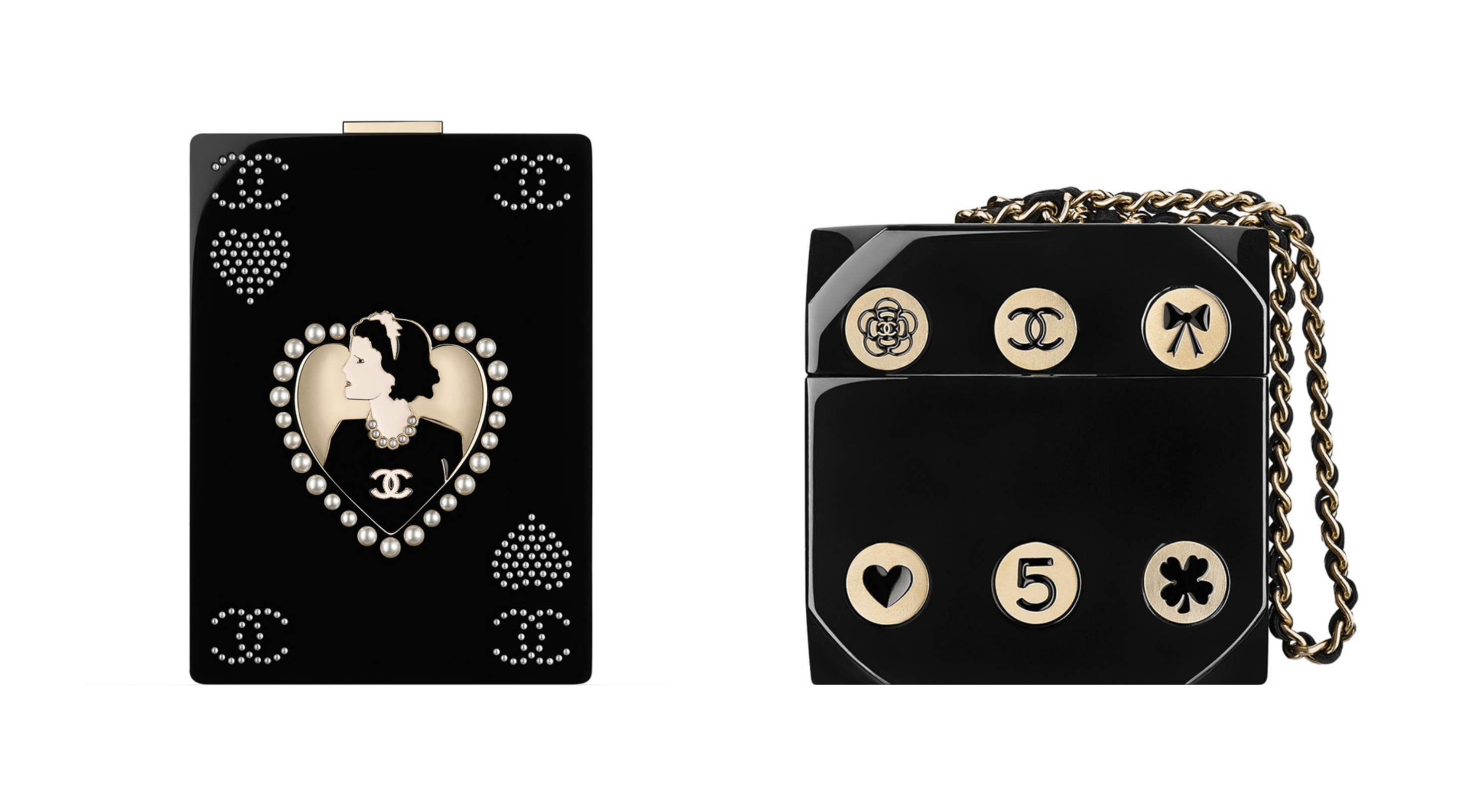 Chanel Playing Card and Dice Minaudière, Pre-Collection Spring 2016