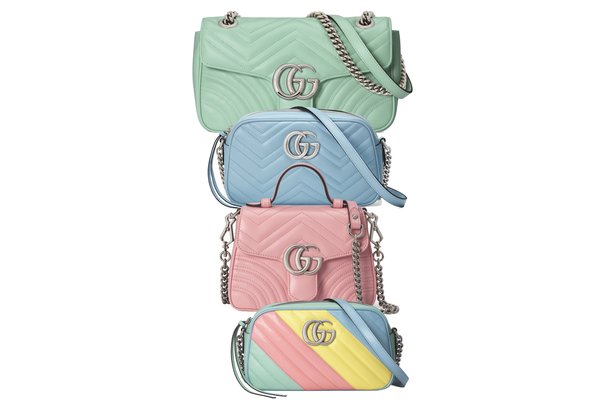 Gucci Introduces Pastel Coloured Marmont Bags