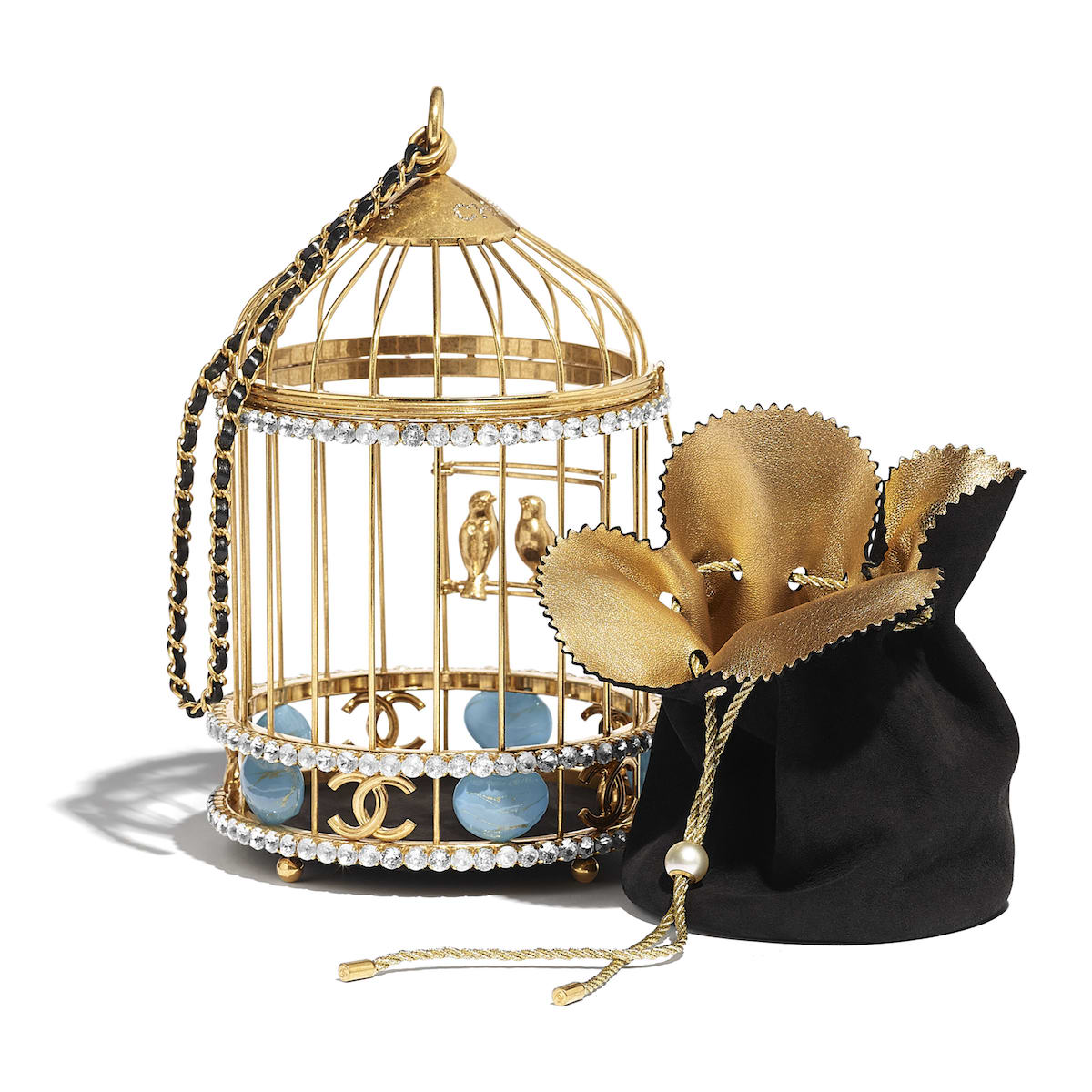 Chanel Birdcage Minaudiere Pouch Removed