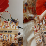 Dior Hibiscus Lunar New Year Capsule Book Tote and Lady D-Lite Bags