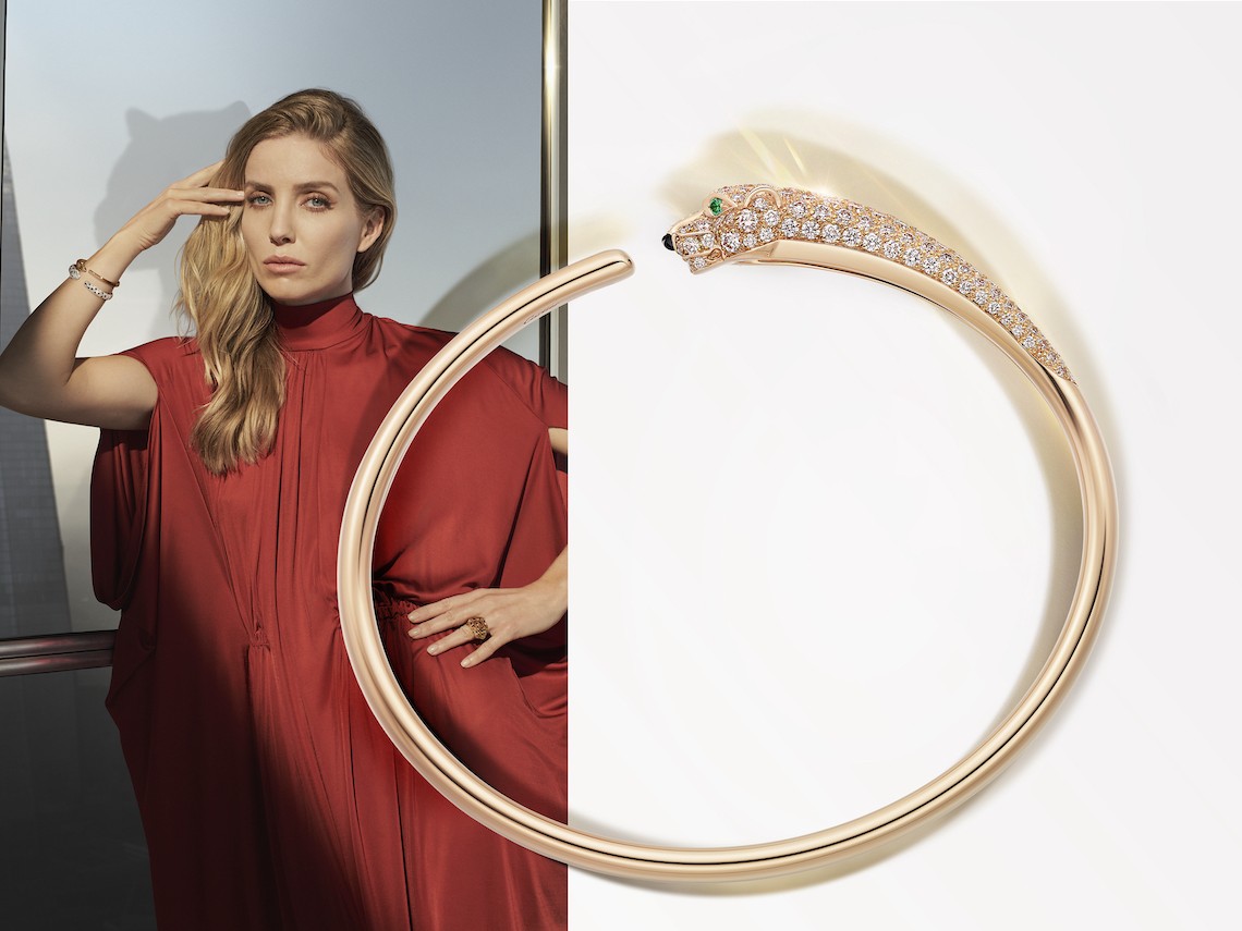 Panthere de Cartier Rose Gold Paved Bracelet