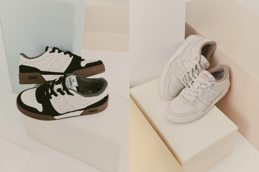 Fendi Match Sneakers Black and White
