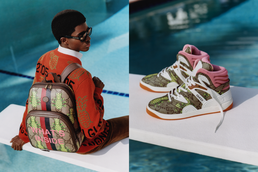 Gucci Pineapple Collection Backpack Mens Sneaker